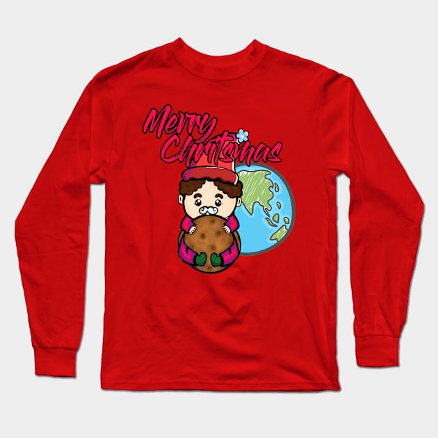 Merry Christmas! Long Sleeve T-Shirt by BABA KING EVENTS MANAGEMENT